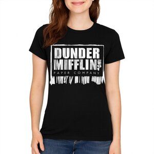 The Office Dunder Mifflin Paper Company Women’s Black Graphic T-Shirt Size M